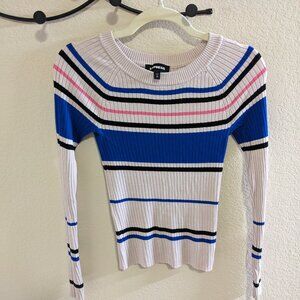 Express Modern Striped Women's Crewneck